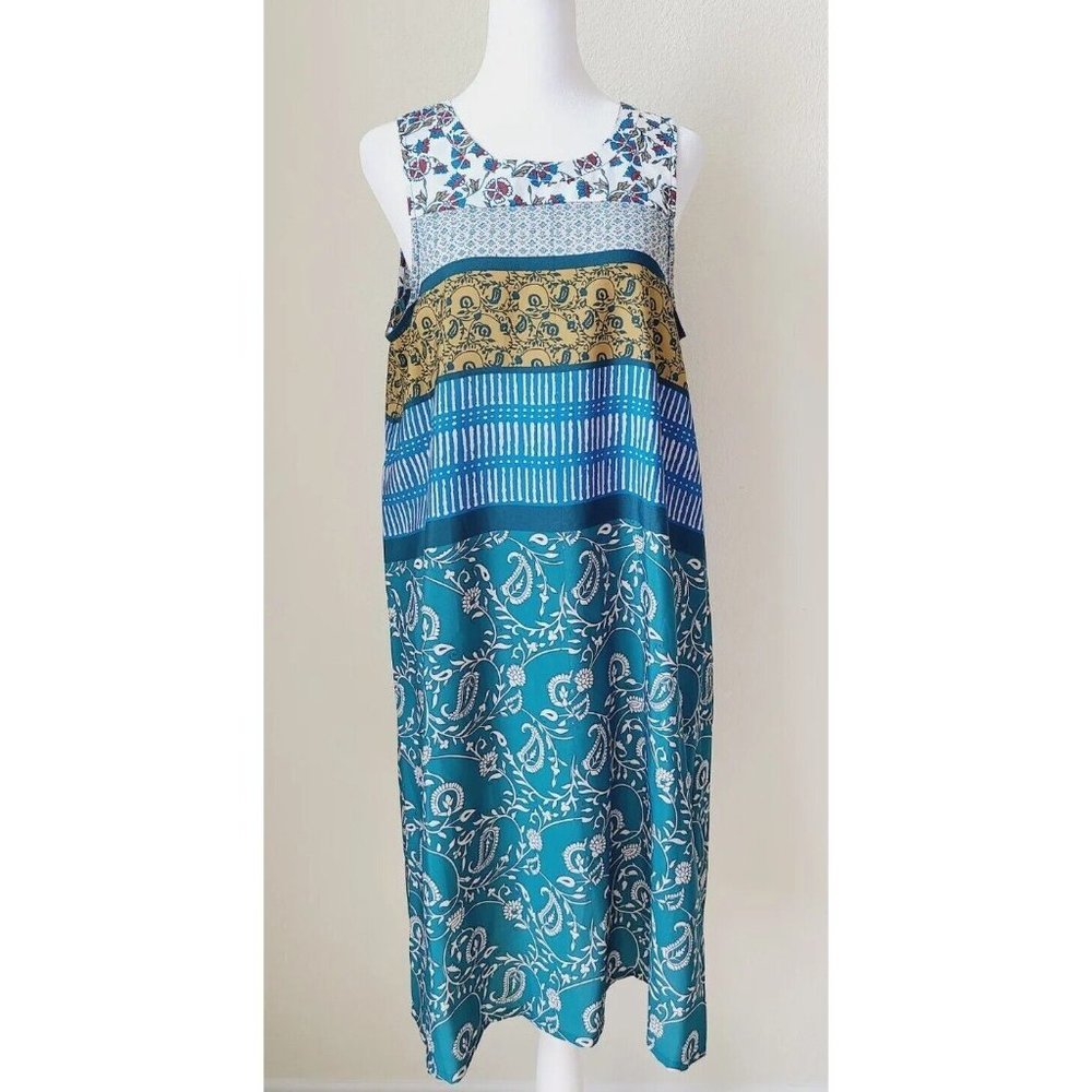 Maeve Anthropologie Women's Dress Size Large Knee Length Mixed Pattern 60 70
